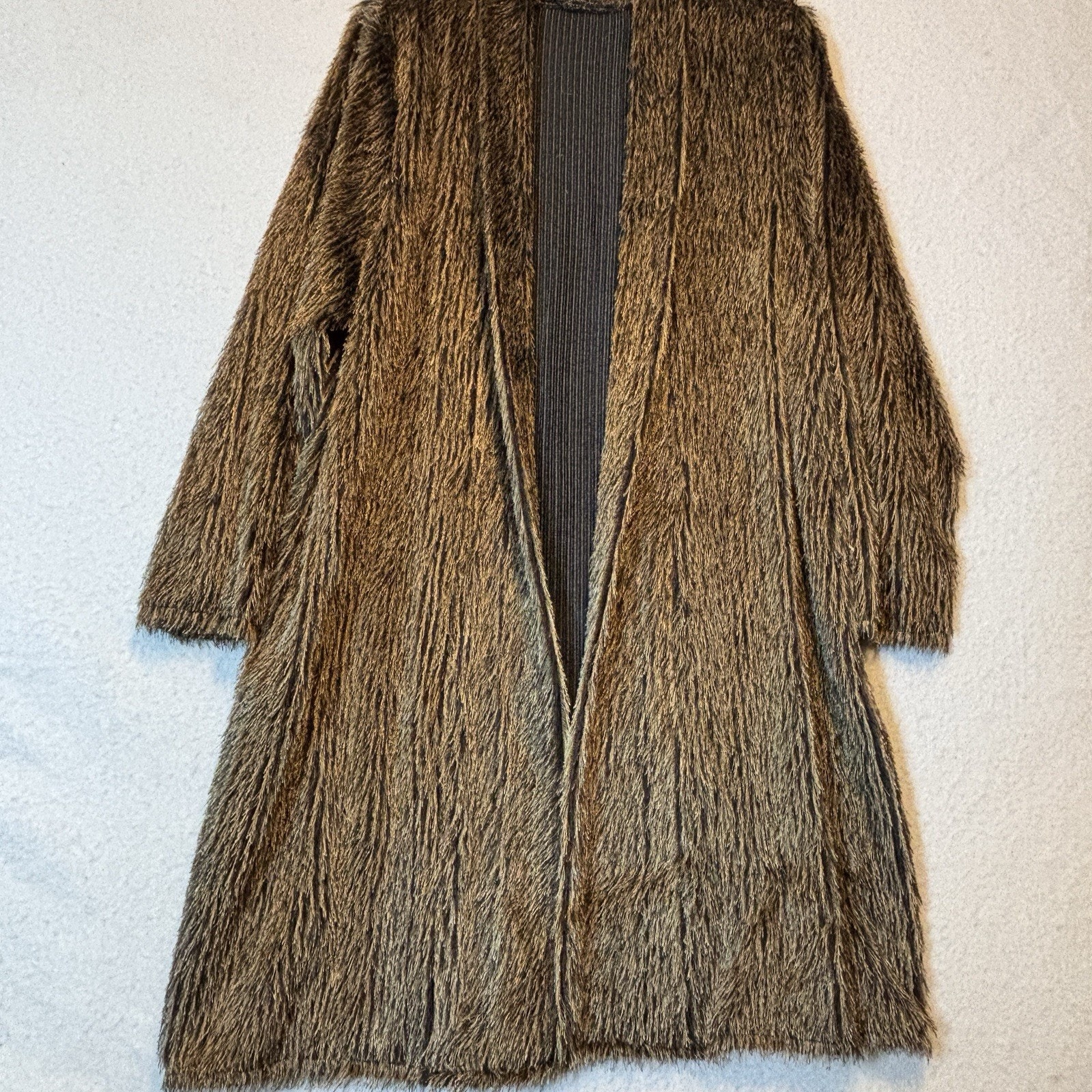 Jackets By John Farah Vintage Golden Brown Fringe Cardigan Womenâs L/Xl